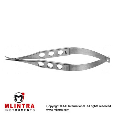 Castroviejo Universal Corneal Scissor Curved - Blunt Tips - Small Blades Stainless Steel, 11 cm - 4 1/2" Castroviejo Universal Corneal Scissor Curved - Blunt Tips - Small Blades Stainless Steel, 11 cm - 4 1/2"